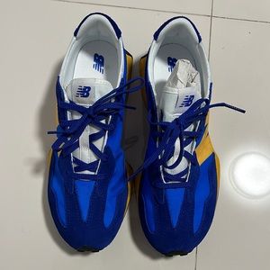 New Balance 327 Aspen Blue Yellow Size 7 men.  MS327CLB SNEAKERS VERY LIMITED